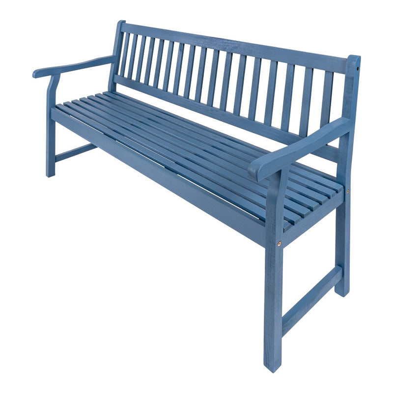 Laurel Slat-Back 600-Lbs Support Acacia Wood Outdoor Garden Patio Bench