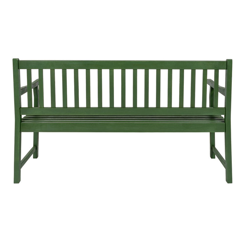 Laurel Slat-Back 600-Lbs Support Acacia Wood Outdoor Garden Patio Bench