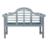 Lutyens Arched 600-Lbs Support Acacia Wood Outdoor Garden Patio Bench - JONATHAN Y