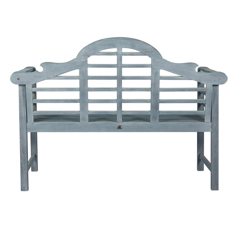 Lutyens Arched 600-Lbs Support Acacia Wood Outdoor Garden Patio Bench - JONATHAN Y