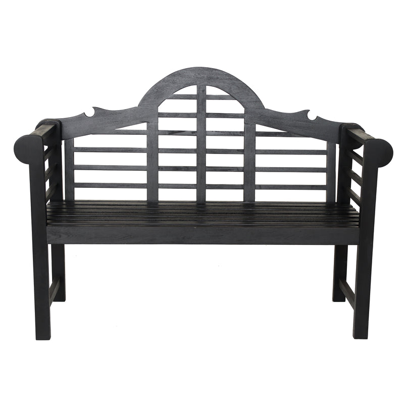 Lutyens Arched 600-Lbs Support Acacia Wood Outdoor Garden Patio Bench - JONATHAN Y