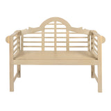 Lutyens Arched 600-Lbs Support Acacia Wood Outdoor Garden Patio Bench