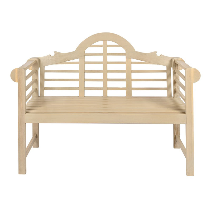 Lutyens Arched 600-Lbs Support Acacia Wood Outdoor Garden Patio Bench