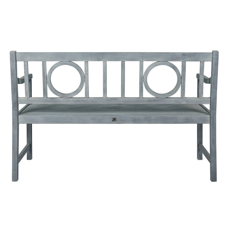Apollo Circle-Back 600-Lbs Support Acacia Wood Outdoor Garden Patio Bench