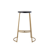 Hula 28.75" Modern Designer Iron Curved Backless Bar Stool - JONATHAN Y