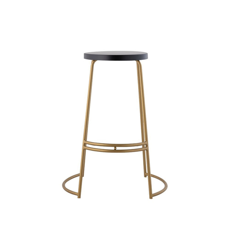 Hula 28.75" Modern Designer Iron Curved Backless Bar Stool - JONATHAN Y