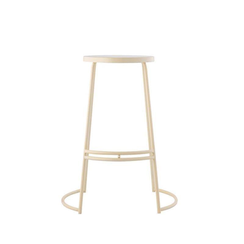 Hula 28.75" Modern Designer Iron Curved Backless Bar Stool