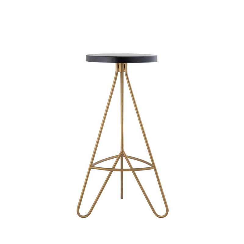 Trinity 30" Modern Industiral Iron Tripod Backless Bar Stool - JONATHAN Y