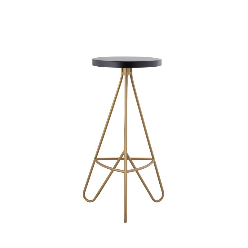 Trinity 30" Modern Industiral Iron Tripod Backless Bar Stool - JONATHAN Y