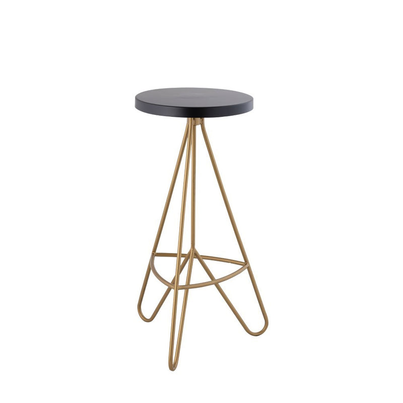 Trinity 30" Modern Industiral Iron Tripod Backless Bar Stool - JONATHAN Y
