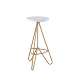Trinity 30" Modern Industiral Iron Tripod Backless Bar Stool - JONATHAN Y