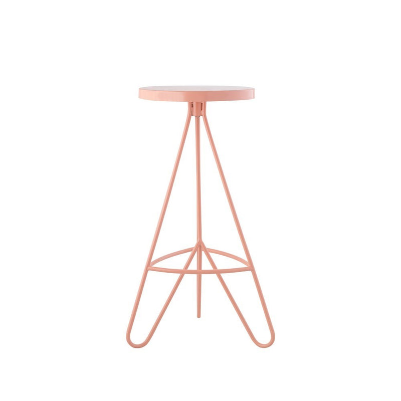 Trinity 30" Modern Industiral Iron Tripod Backless Bar Stool