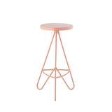 Trinity 30" Modern Industiral Iron Tripod Backless Bar Stool - JONATHAN Y