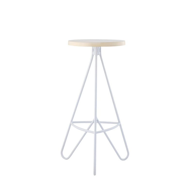 Trinity 30" Modern Industiral Iron Tripod Backless Bar Stool