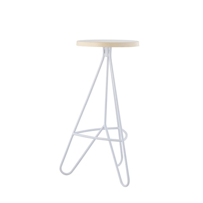 Trinity 30" Modern Industiral Iron Tripod Backless Bar Stool