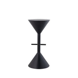Chronos 29.75" Modern Industrial Iron Hourglass Backless Bar Stool with Foot Rest - JONATHAN Y