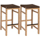 Light Teak/Brown (Set of 2)