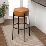 Paola Modern  Metal/Bouclé Cushioned Counter & Bar Stool - JONATHAN Y