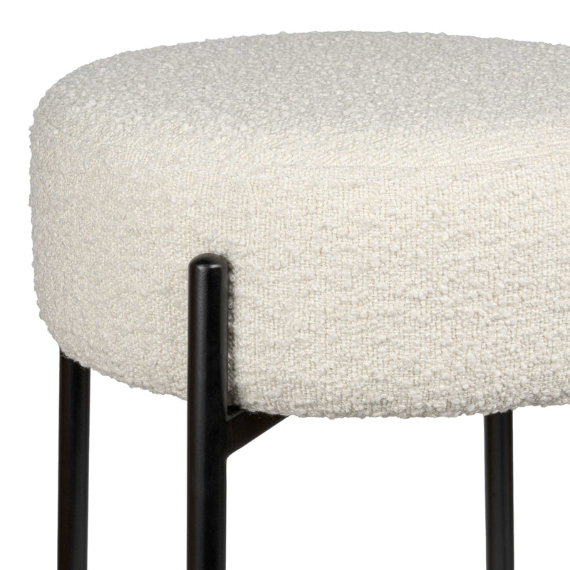 Paola Modern  Metal/Bouclé Cushioned Counter & Bar Stool - JONATHAN Y