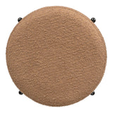 Paola Modern  Metal/Bouclé Cushioned Counter & Bar Stool