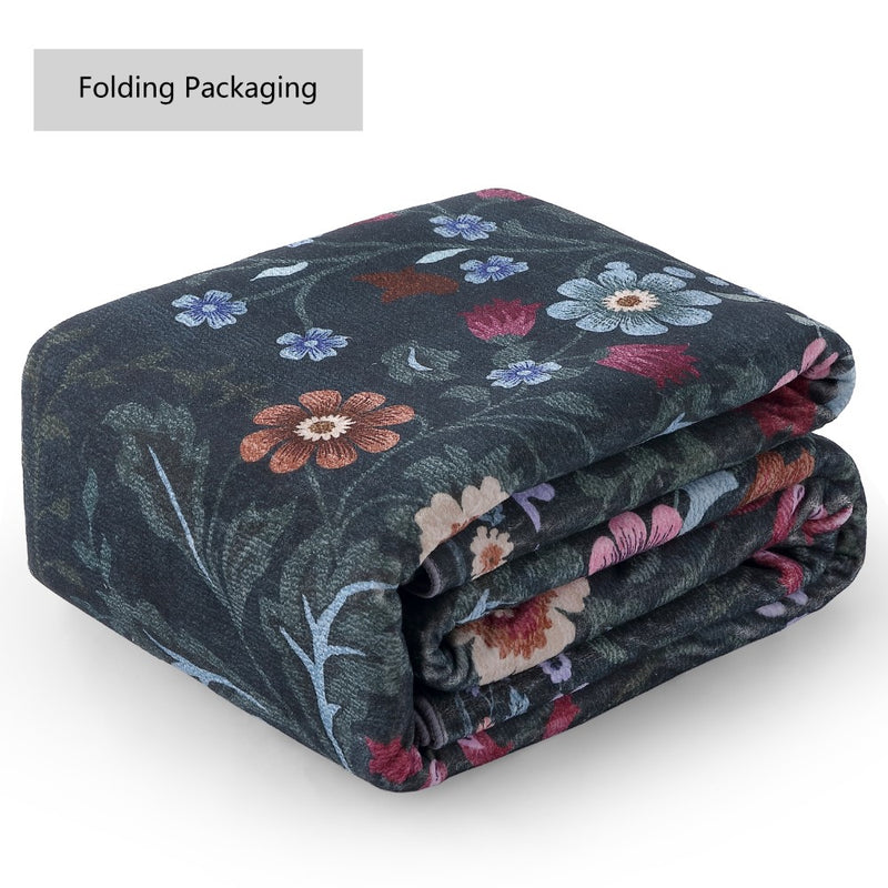 Primrose Art Nouveau Floral Border Machine-washable Area Rug