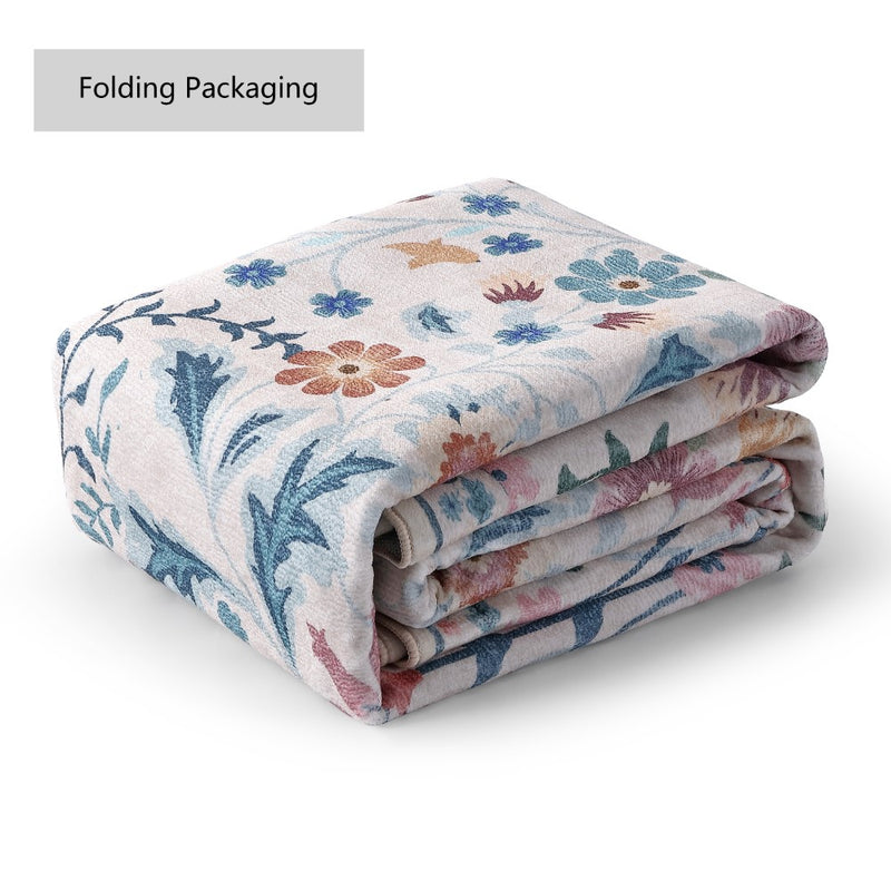 Primrose Art Nouveau Floral Border Machine-washable Area Rug