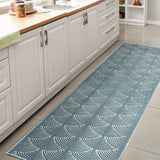 Porter Geometric Art Deco Fan Pattern High-low Area Rug