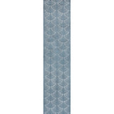Porter Geometric Art Deco Fan Pattern High-low Area Rug