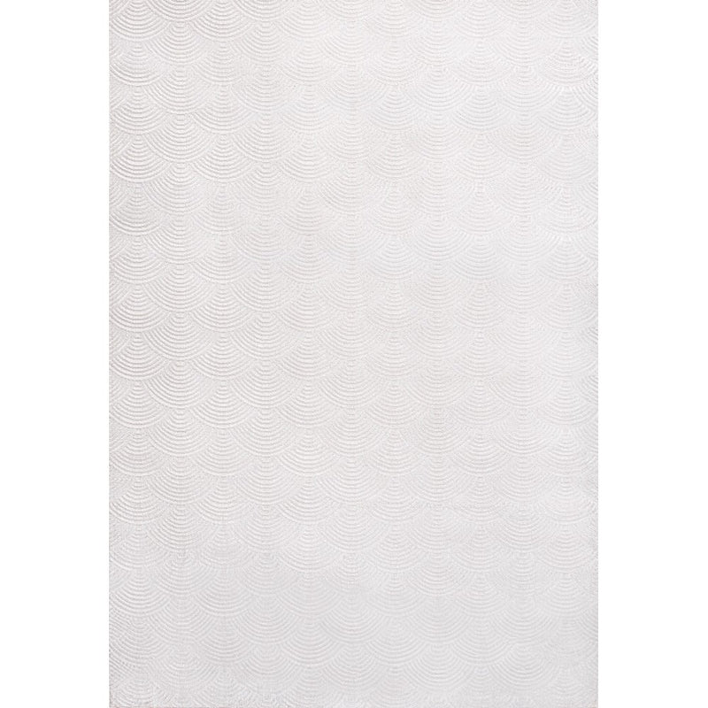 Porter Geometric Art Deco Fan Pattern High-low Area Rug
