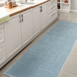 Cole Modern Minimalist Pinstripe High-low Area Rug
