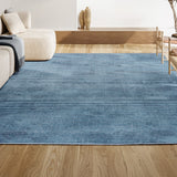 Cole Modern Minimalist Pinstripe High-low Area Rug