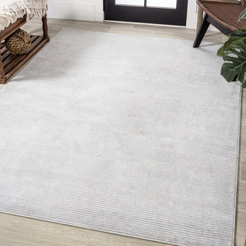 Cole Modern Minimalist Pinstripe High-low Area Rug
