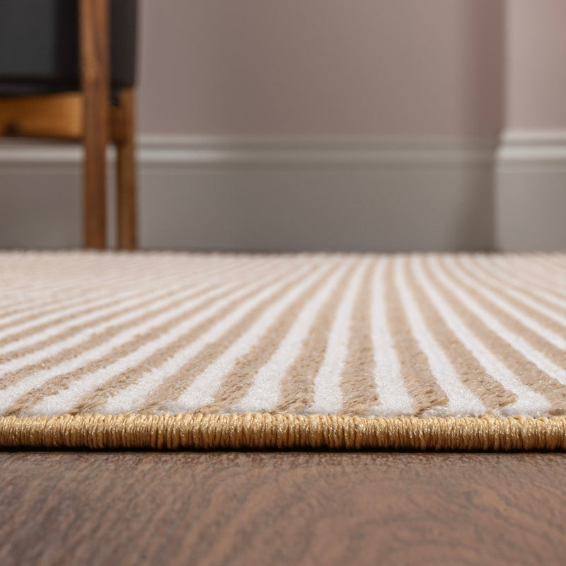 Cole Modern Minimalist Pinstripe High-low Area Rug