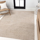 Cole Modern Minimalist Pinstripe High-low Area Rug