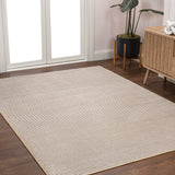 Cole Modern Minimalist Pinstripe High-low Area Rug