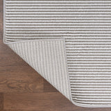 Cole Modern Minimalist Pinstripe High-low Area Rug