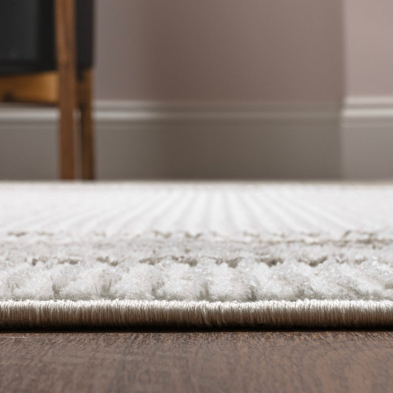 Athens Classic Border Marble Pattern High-low Area Rug