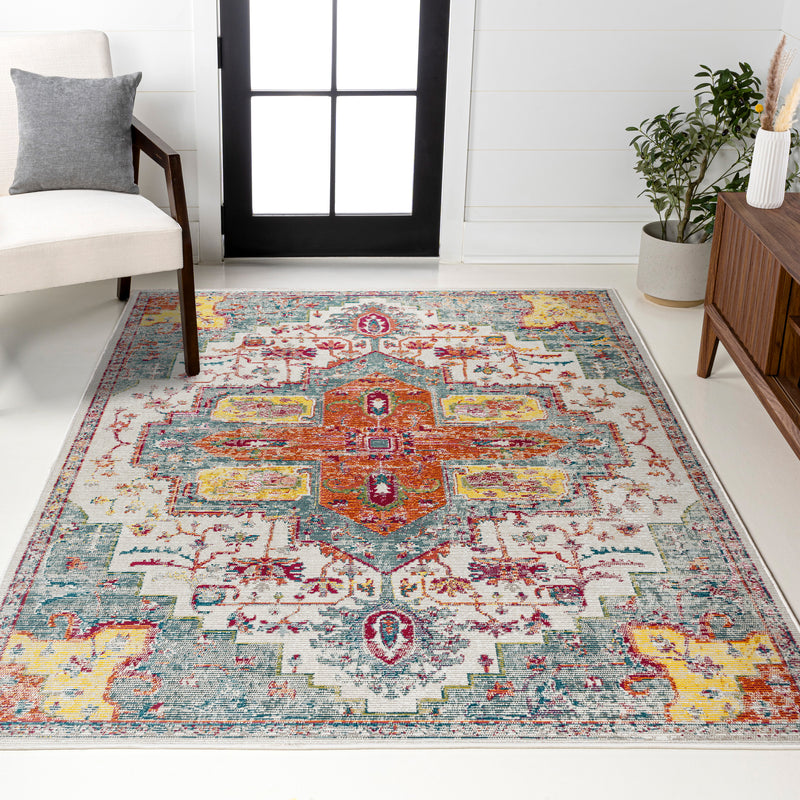 Zafra Vintage Medallion Area Rug