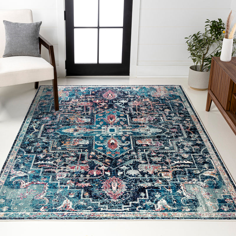 Zafra Vintage Medallion Area Rug
