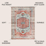 Andalus Vintage Medallion Area Rug