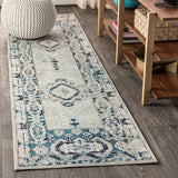 Osuna Diamond Vintage Medallion Area Rug