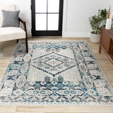 Osuna Diamond Vintage Medallion Area Rug