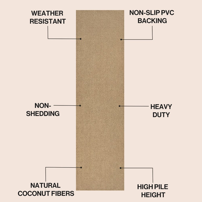 Peater Classic Casual Commerical Natural Coir Doormat