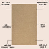Peater Classic Casual Commerical Natural Coir Doormat