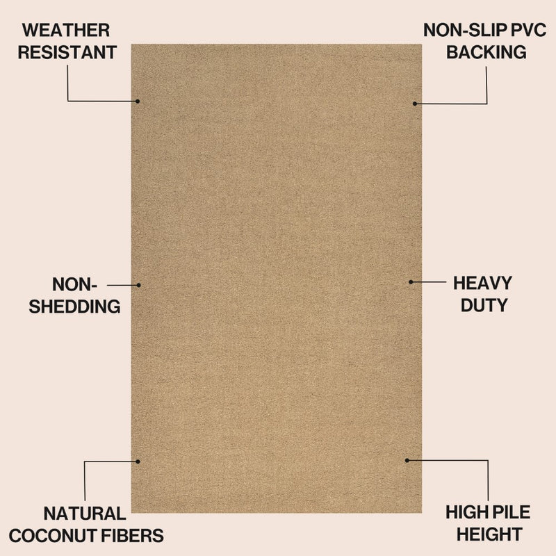 Peater Classic Casual Commerical Natural Coir Doormat