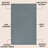 Peater Classic Casual Commerical Natural Coir Doormat