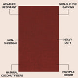 Peater Classic Casual Commerical Natural Coir Doormat