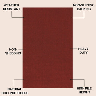Peater Classic Casual Commerical Natural Coir Doormat