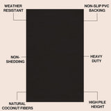 Peater Classic Casual Commerical Natural Coir Doormat