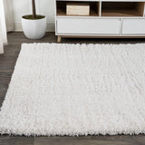 Groovy Solid Shag Area Rug